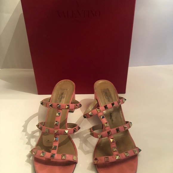 Valentino mules coral pink - Picture 2 of 8